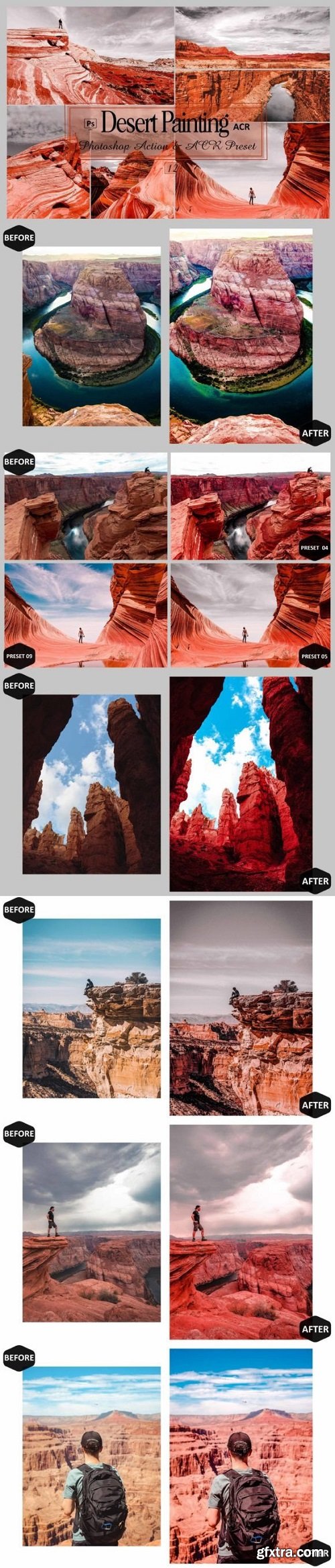 12 Desert Painting Photoshop Actions