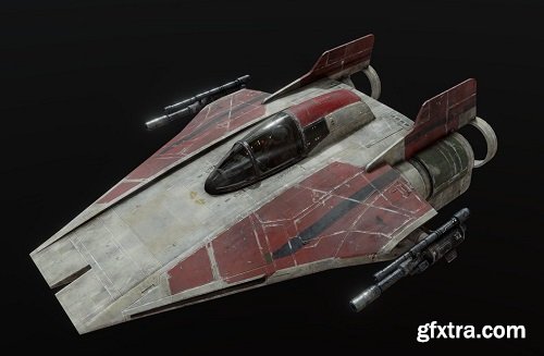 Star Wars A-wing (Rebels/RotJ design cross) 3D MODEL