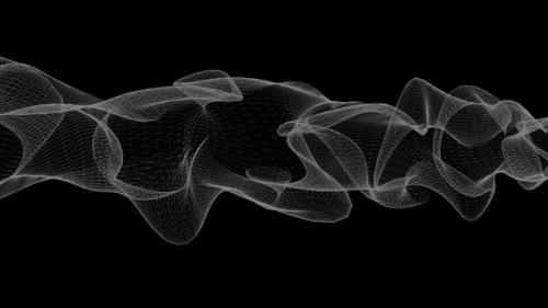 Videohive - Wave Line Animated White Black Background - 41765537