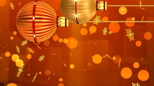 Videohive - Vertical Balls Decoration Christmas New Year Background - 41715858