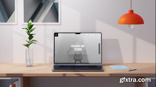Videohive Sunny Room - Animated 3D Mockup Website Presentation 41344527