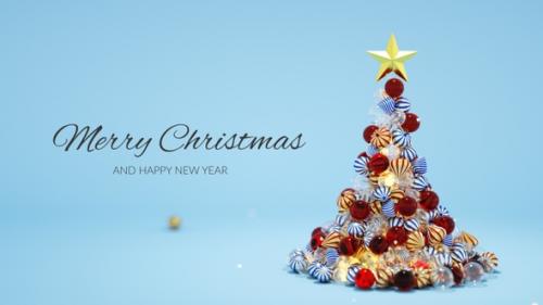 Videohive - Christmas Tree From Christmas Balls - 41755580