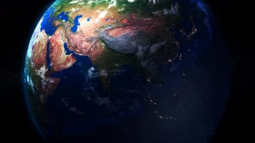 Videohive - Zoom Out Original 3d Planet Earth - 41765836