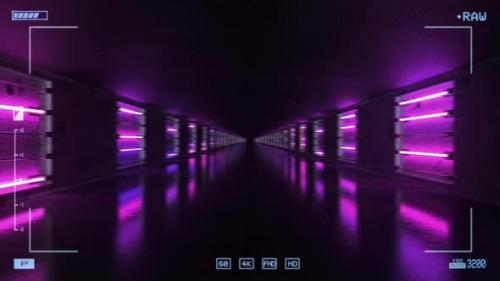 Videohive - Tunnel Light Neon - 41771424