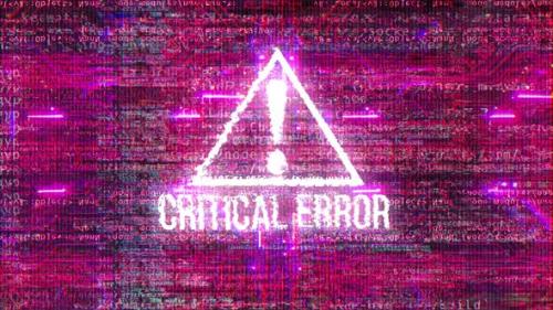 Videohive - 4k Critical Error. - 41771938