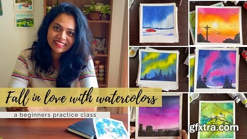 Fall in love with Watercolors | a beginners friendly practice class