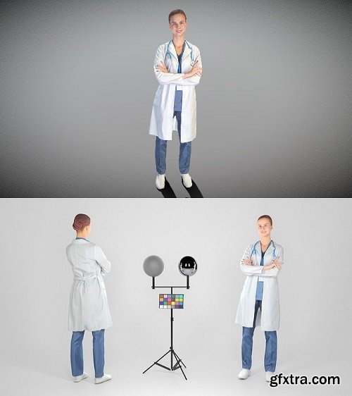 Female medical doctor 11 3D Model