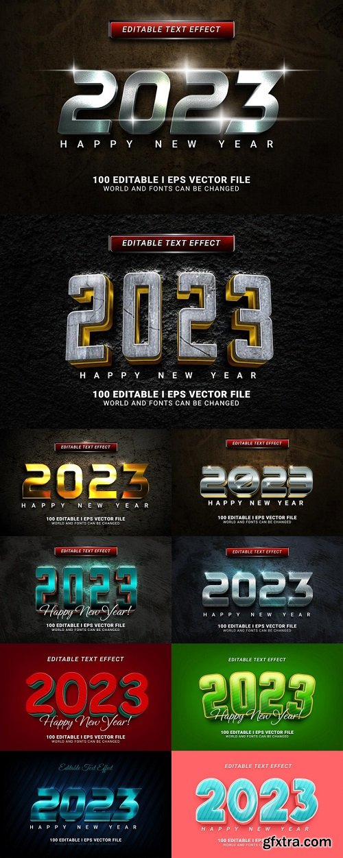 2023 3d style text effect
