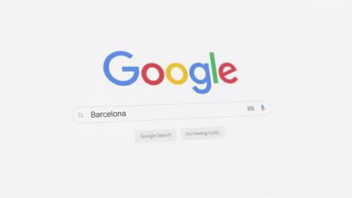 Videohive - Barcelona Google search - 41822950