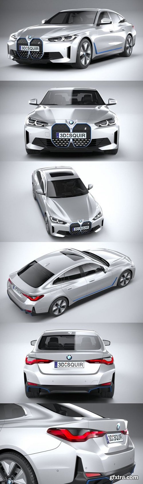 BMW i4 2022 3d model