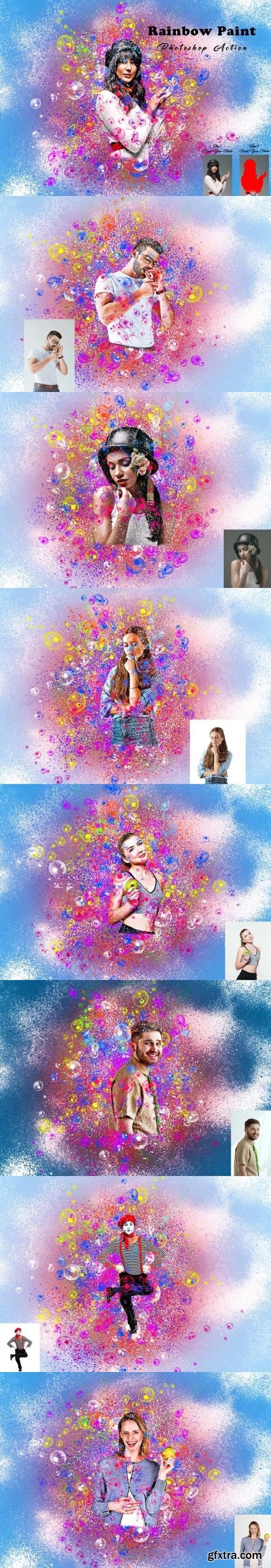 Rainbow Paint Photoshop Action