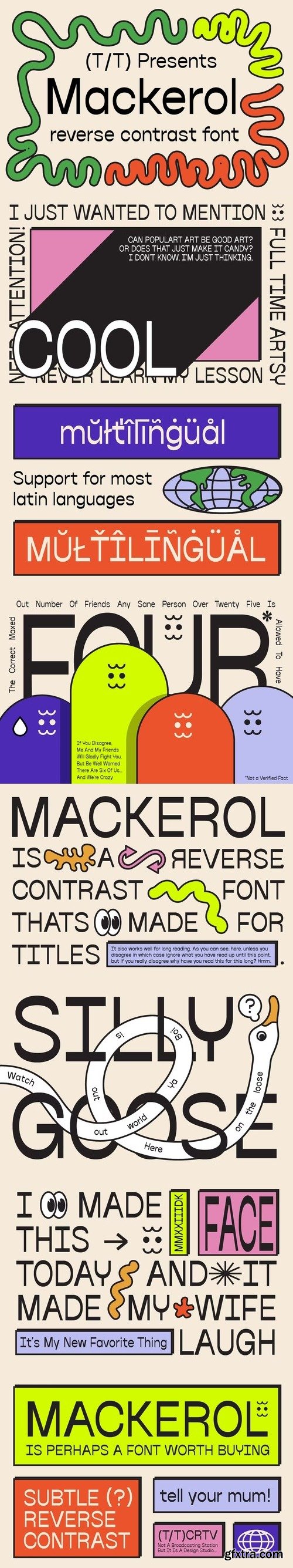 Mackerol modern Logo font