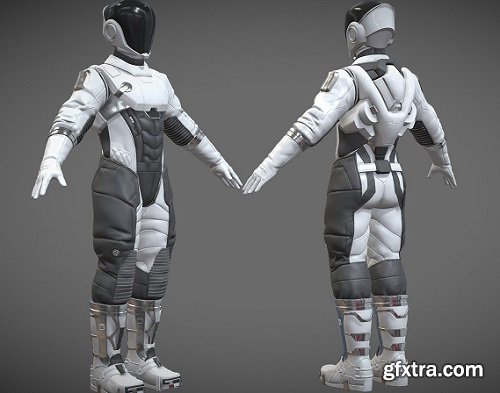 Astronaut Spacesuit Generic Sci-Fi Space Suit 3D model