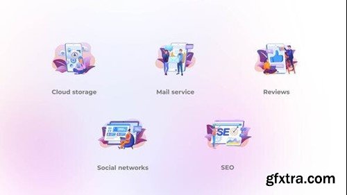 Videohive Social networks - Gradient concepts 41831638