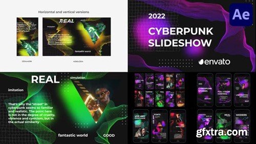 Videohive Cyberpunk Glitch Slideshow for After Effects 41893975