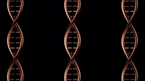 Videohive - Endless Copper Metal DNA Background Loop - 41832030