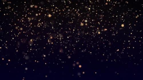 Videohive - Falling Magic Golden Particles - 41835151