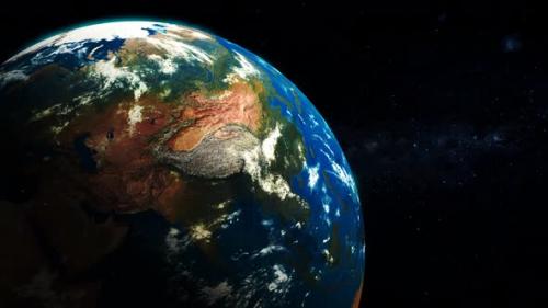 Videohive - 3d Realistic Planet Earth View Star Space - 41883744