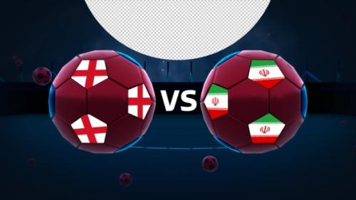 Videohive - England Vs Iran Football Vs Card - 41896719