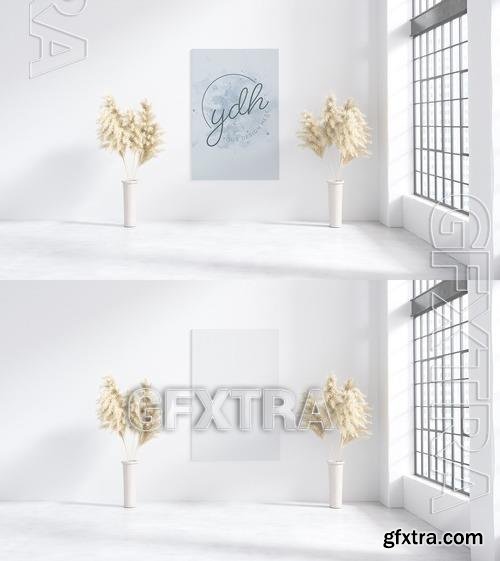Front View Vertical Canvas Mockup 529494015