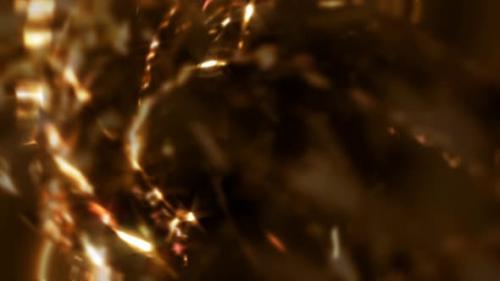 Videohive - Golden Abstract Mesmerizing Elegant Christmas Jewelry Gift Background Loop - 41885932