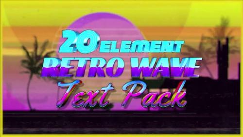 MotionArray - Retro Wave Text Pack 3 - 1171911