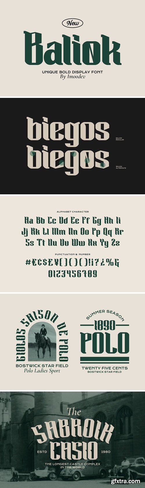 Baliok - Bold Serif Font