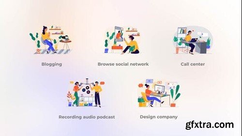 Videohive Browse social network - Yellow concept 41975692