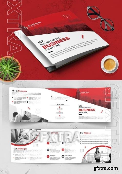Square Trifold Brochure Layout 541568376