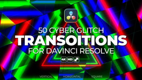 Videohive - Cyber Glitch Transition Pack - 41869875