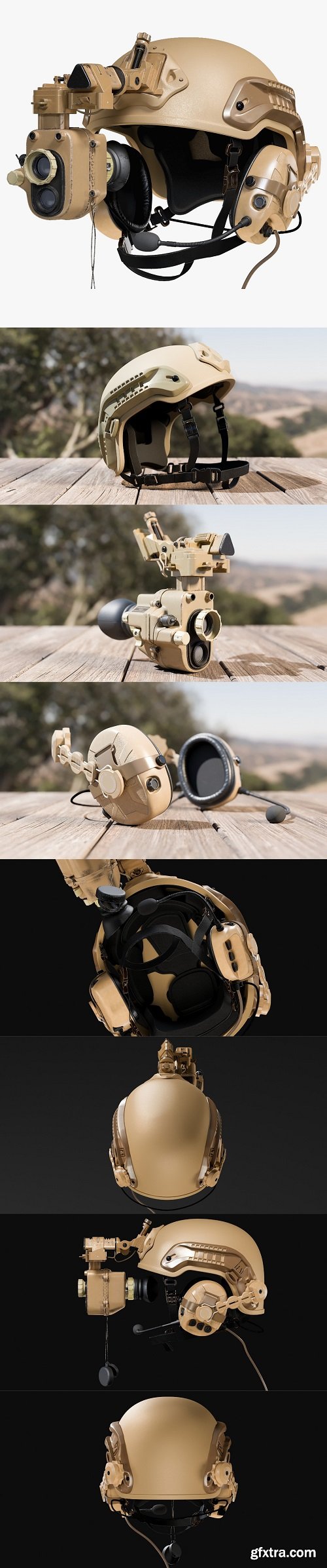 Helmet night vision goggles model