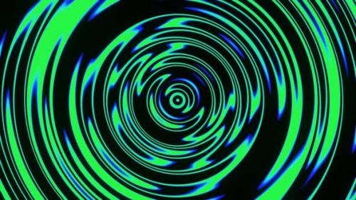 Videohive - Spiral psychedelic tornado neon seamless loop abstract background. - 41956234