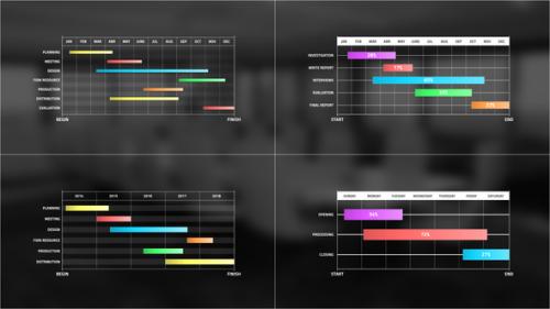 Videohive - Gantt Chart Infographic | Premiere Pro - 41895087