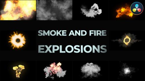 Videohive - Smoke And Fire Explosions And Transitions for DaVinci Resolve - 41954087