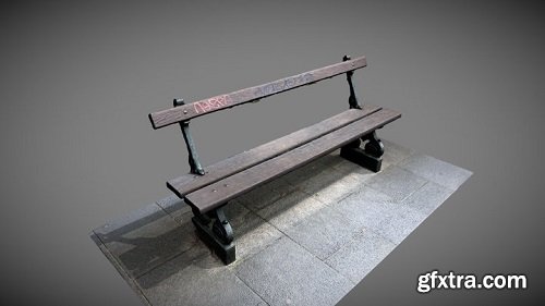 City bench old style