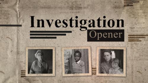 Videohive - Investigation History Opener - 41798381