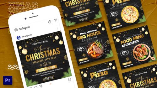 Videohive - Food Restaurant Christmas Sale For Premiere Pro - 41956206