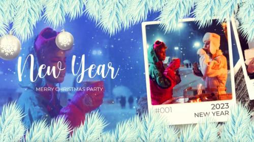 Videohive - Christmas Photo Slideshow | Happy New Year Opener | MOGRT - 41971456