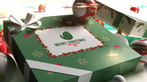 Videohive - Christmas Box Logo - 42002271