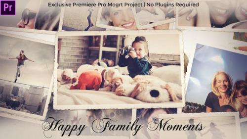 Videohive - Photo Gallery - Happy Family Moments - Premiere Pro Mogrt Project - 42003619