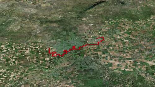 Videohive - Amarillo City Borders On Map Of America 4K - 41985810