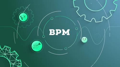 Videohive - Infographic Bpm Background Looped - 41987206