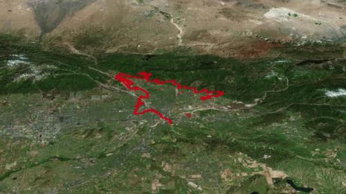 Videohive - San Bernardino City Borders On Map Of America 2K - 41961882
