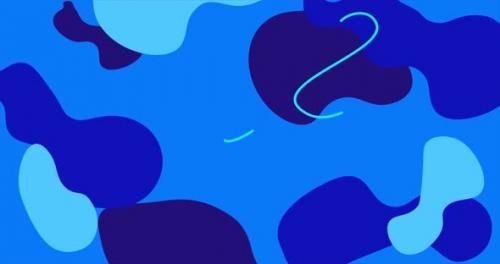 Videohive - Abstract shape blue background with copy space. Graphic backdrop animation - 41962706