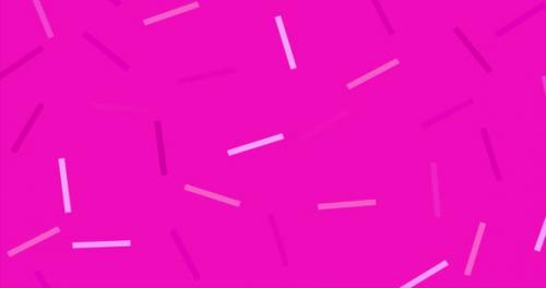 Videohive - Pink Background with White Line Particles Animation - 41962724