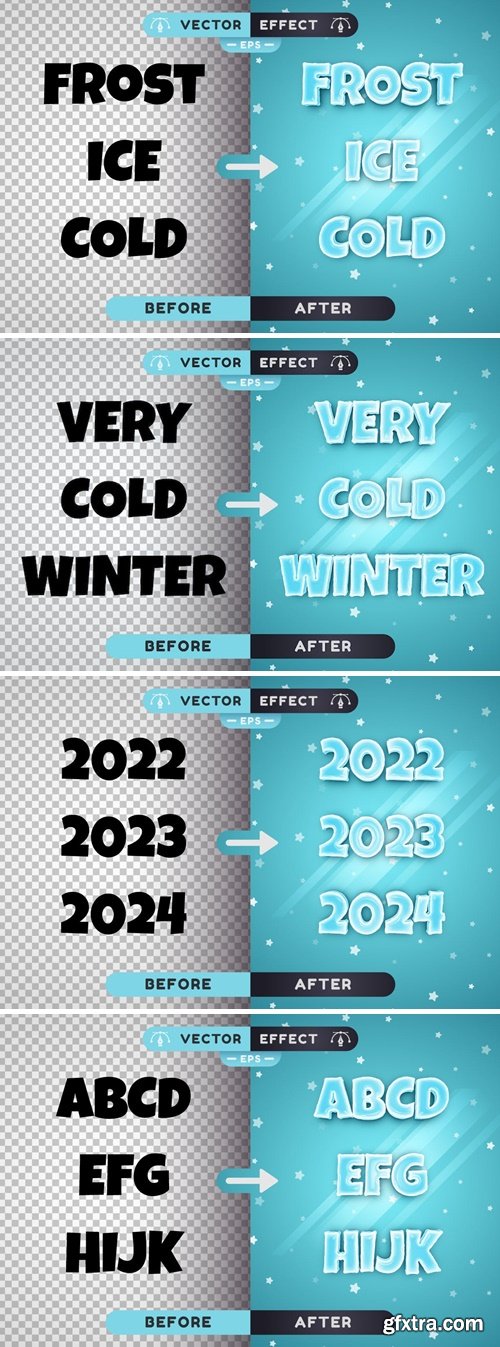Cold Winter - Editable Text Effect, Font Style RY6SDBZ