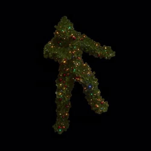 Videohive - Christmas Tree Man Dancing - 41984017