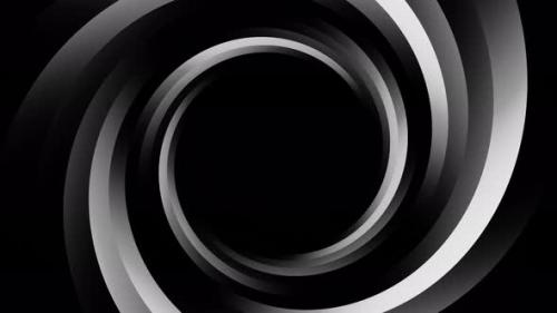 Videohive - Black and White Tunnel Illusion Loop Animation - 41984133