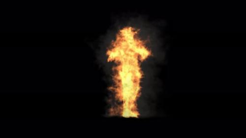 Videohive - 13 Character Fire Smoke Burning Dancing 4K - 41984493