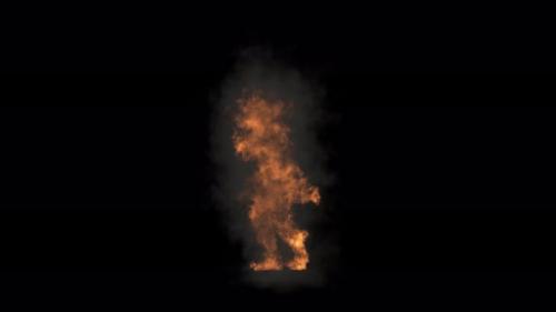 Videohive - 11 Character Fire Smoke Burning Dancing 4K - 41984505